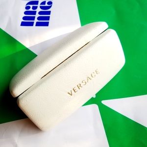 Versace White Hardshell Eye Glasses Case